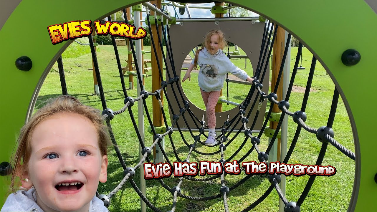 Evie Has Fun At The PLAYGROUND - Fun Outdoor Playground for kids