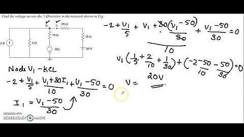 ECT205 NETWORK TEORY MODULE 1(nodal analysis 4) KTU
