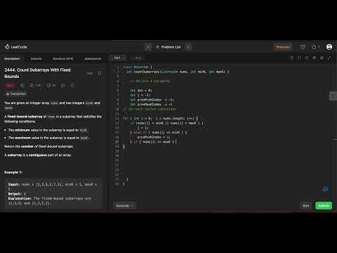 LeetCode 2444. Count