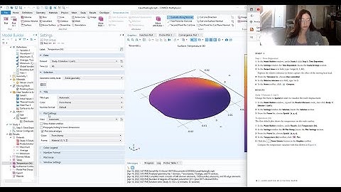 Laser Heating of a Silicon Wafer COMSOL Tutorial