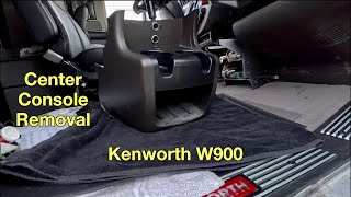 Here’s how you remove your center console on a Kenworth W900