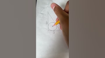 Find the radius of the circle inscribed in a right triangle. #shorts #maths