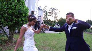 This Bridal Party Reception Entrance Is Lit !