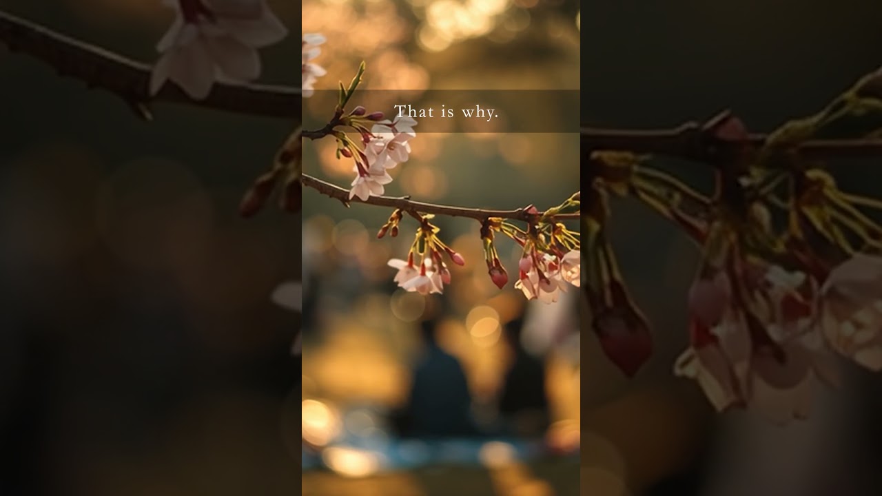 Why do the Japanese love cherry blossoms?