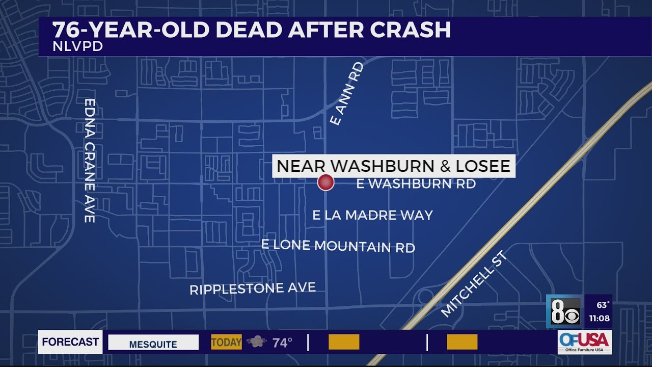 76-year-old dead after crash in North Las Vegas - YouTube