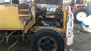 Mack B61 startup. Fire in the hole.