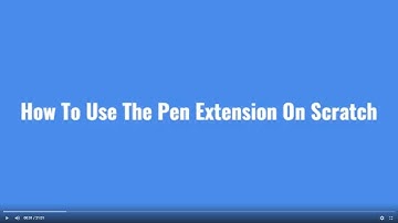 How To Use The Pen Extension On Scratch