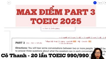 CHIẾN THUẬT LÀM BÀI TOEIC | LISTENING PART 3