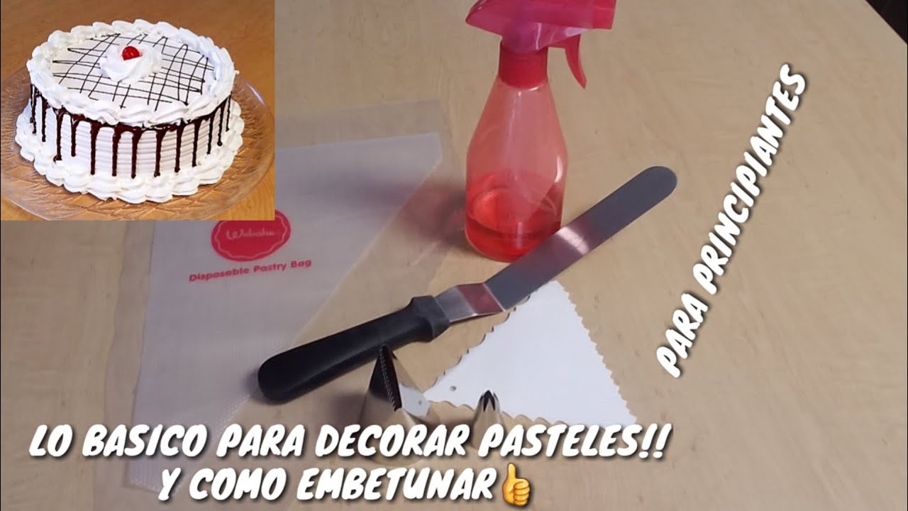 UTENSILIOS BÁSICOS PARA DECORAR PASTELES!! |y como embetunar para principiantes -