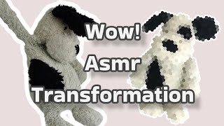 ASMR stuffed toy restoration. Jellycat soft toy plush [no talking]