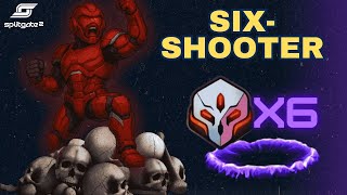 SIX-SHOOTER in Splitgate 2 - Insane Hotzone Defense!