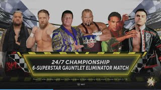 WWE 2K24 Bryan VS Solo, Taz, Jerry, Chris, Ricky 6-Man Gauntlet Elm. Match WWE 24/7 Tittle