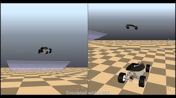 Simulated car-like robot jump test