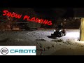 Snow plowing with the Cf moto 450 L