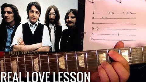 Thumbnail of Real Love - The Beatles - Guitar Lesson