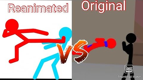 reanimated vs original fast soundline challange my animation (stick nodes pro)