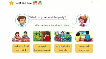 Tiếng Anh Lớp 5 || Unit 4 DID YOU GO TO THE PARTY Lesson 2 Sách Mềm Học Sinh