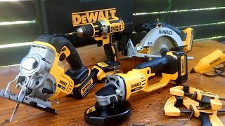 Dewalt Tools / Woodworking / Line Up / Show and Tell I go through my Dewalt collection of tools. These tools and power tools serve 