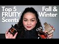 TOP 5 FRUITY FRAGRANCES FOR FALL AND WINTER | PERFUME COLLECTION | BEING VIEWER FRIENDLY