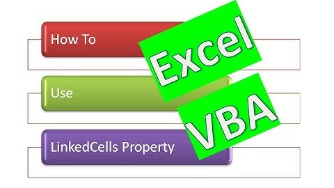 How to Use LinkedCell for Textboxes and Checkboxes in a Worksheet