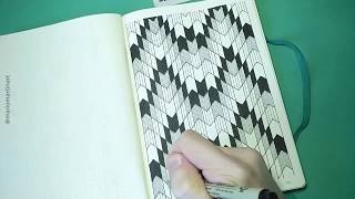 Geometric Tribal Pattern | Drawing Timelapse