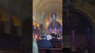 A Heavenly Sight Sunlight Streams Through St. Michaels Abbey And Illuminates The Altar