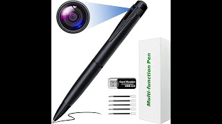 How To Use Hidden Spy Pen W8 Camera Nanny 1080P Video 12mp Pictures Review Easy Diy