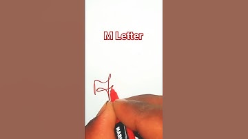 M Letter Signature ✍️ #signature #viral #shorts #trending #art