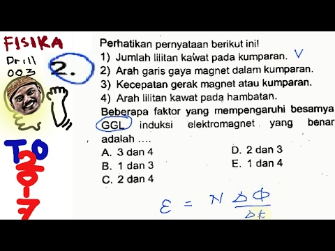 Un Sma Fisika 2017 Prediksi No 02 Ggl Induksi Faktor Yang Mempengaruhi Youtube