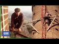 1982 fred dibnah shows how to erect a chimney scaffold at 200 feet  fred  1980s  bbc archive