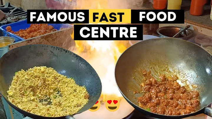 Famous Fast Food Centre | Hyderabad Street Food | Best & Tasty Fried Rice | Yum Yum Street
