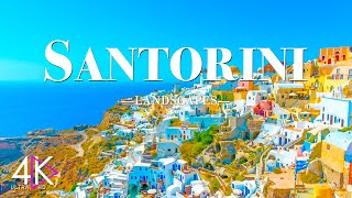 SANTORINI 4K Amazing Nature Film - 4K Scenic Relaxation Film With Inspiring Cinematic Music