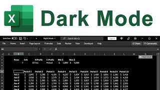 Full Dark Mode for Excel (Including Worksheets) - NO VBA Required