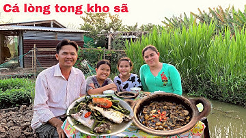 Hôm nay Hai Vợ Chồng tèo đi chài cá về làm cá kho sã ăn với canh chua rau nhúc | Tư TèoVlog#31