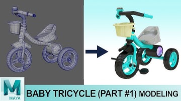 Baybee Octroid Tricycle Modeling Tutorial in Autodesk Maya (Part 1) | 3D for Beginners Series