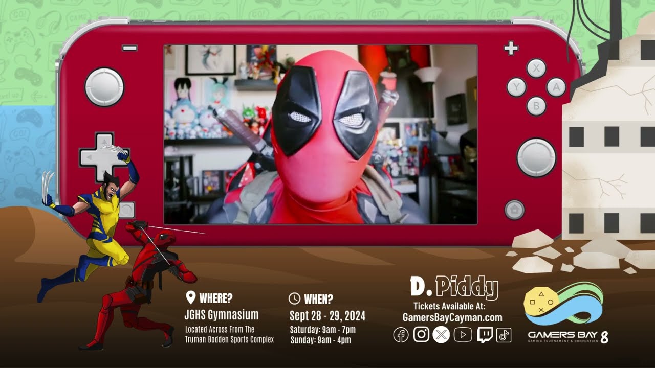 D.Piddy LIVE at Gamers Bay 8 – Meet the Legendary Cosplayer in the Cayman Islands!