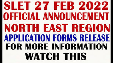 SLET NORTH EAST REGION, GUWAHATI. 27 FEB 2022.STATE LEVEL ELIGIBILITY TEST GUWAHATI WATCH FULL VIDEO