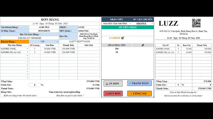 Quang lý bán hàng của google sheet