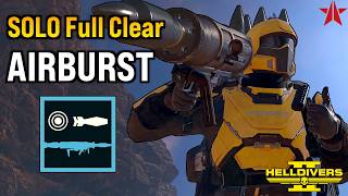 Helldivers 2 - Airburst Rocket Launcher MELTS Bot Drops! Super Helldive (SOLO Full Clear, no deaths)