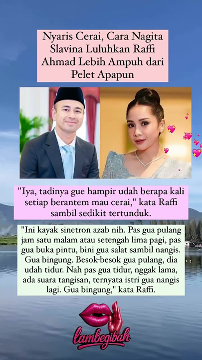 Nyaris Cerai, Cara Nagita Slavina Luluhkan Raffi Ahmad Lebih Ampuh dari Pelet Apapun #viralvideo
