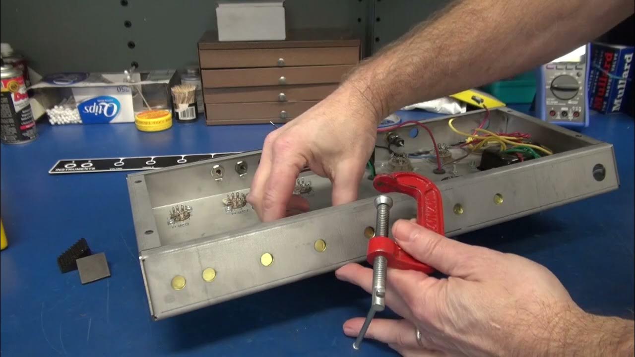 How to make a Fender vintage tube Guitar amp Brass ground Plate Upgrade