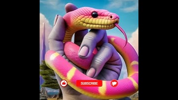 AI ART  Nature Discovery | Pinky Giant Snake #grwm #trendingshorts #aiart #giantpython