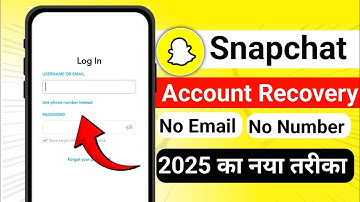 snapchat account recovery without password and email linked | snapchat old account recovery | 2025