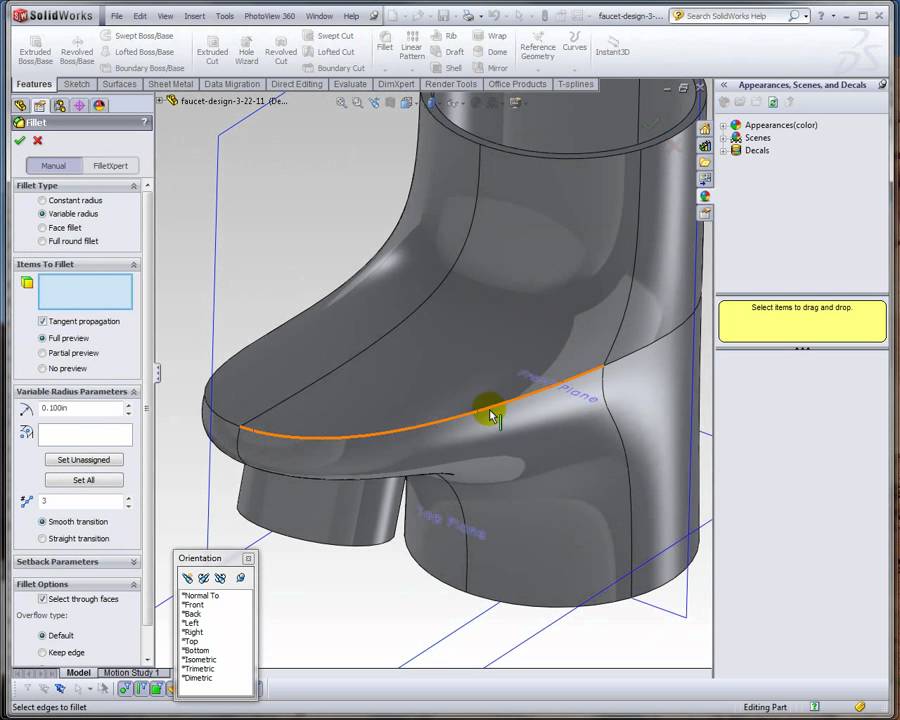 tsElements for SolidWorks faucet demo YouTube