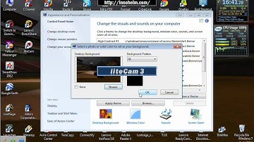 How to change Windows 7 Starter desktop background