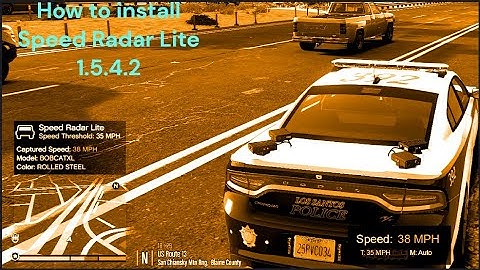 How To Install Speed Radar Lite 1.5.4.2 In LSPDFR —In Game Showcase