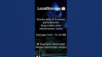 LocalStorage vs SessionStorage vs Cookies in JavaScript | Frontend Dev Must Know  #coding #js