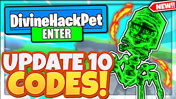 10 NEW SECRET DIVINE PET *HACKER UPDATE* CODES In Roblox Clicker Simulator!
