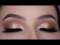 Tutoriel de maquillage pour les yeux  paillettes marron classique