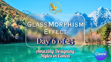 How to Create Glass Morphism Effect in Canva | Transparent Blur Effect | Canva Tutorial